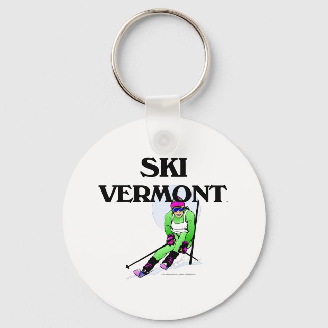 TOP Ski Vermont Schlüsselanhänger (Vorderseite)