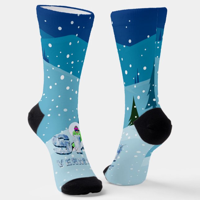 TOP Ski Vermont Socken (Gewinkelt)