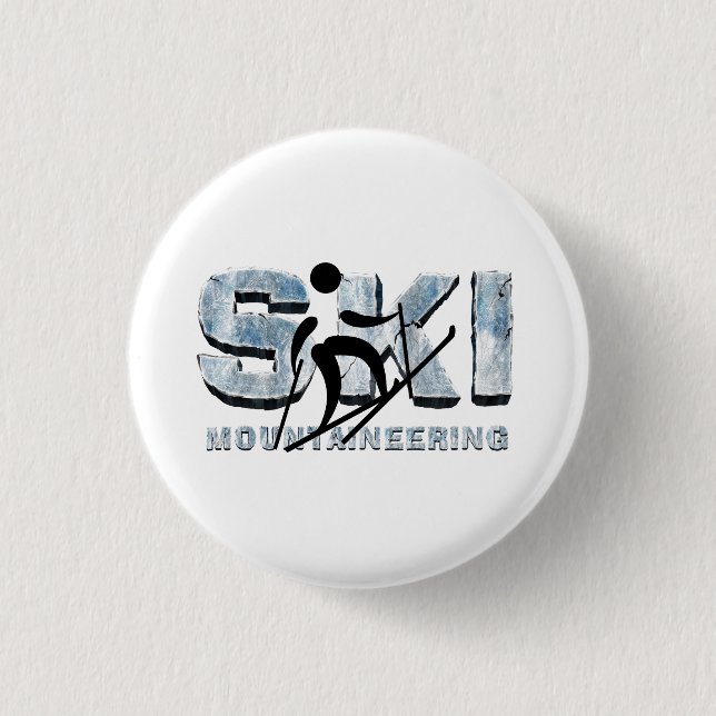 TOP Skibergsteigen T-Shirts Button (Vorderseite)