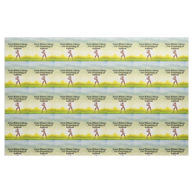 TOP Softball Dreams Stoff (Fat Quarter (45,7 x 55,9 cm))
