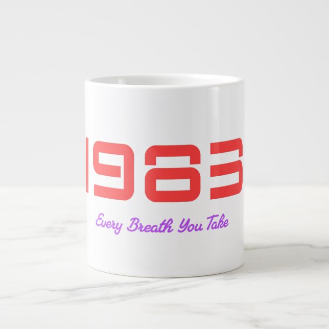 Top-Song 1983 Jumbo-Tasse (Vorderseite)