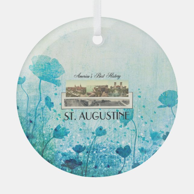 TOP St. Augustine Glas Ornament (Vorderseite)