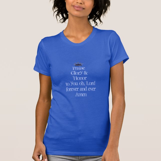 Top T-shirt femme-louange et honneur (Devant)