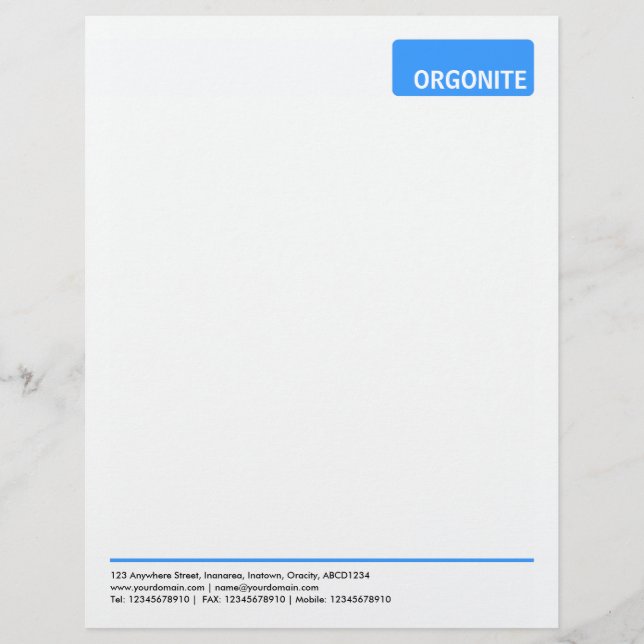 Top-Tag v3 - Blue 3399FF Briefkopf (Vorderseite)