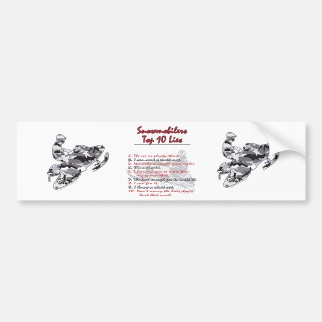 Top-Ten-on-Black-Ping Autoaufkleber (Vorne)