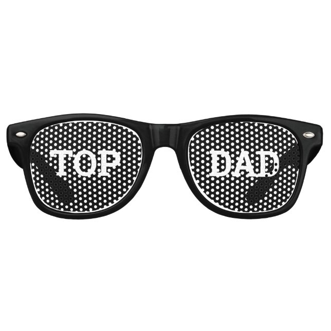 TOP VATER Retro Schatten / Fun Party Sonnenbrille (Vorderseite)