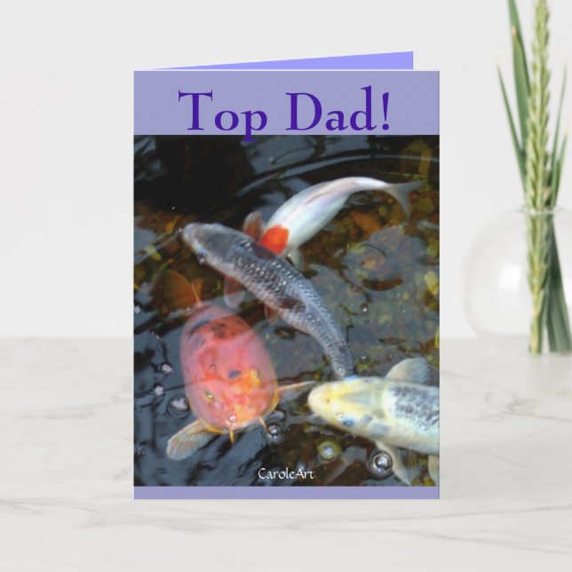 "Top Vater" Vatertagskarte Karte (Vorderseite)