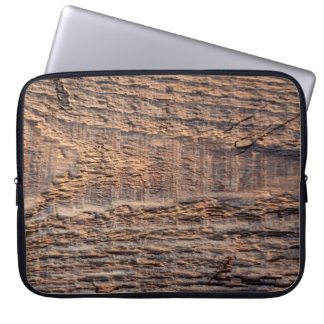 Top-View Textur aus altem Holz. abstrakt, alt, ant Laptopschutzhülle