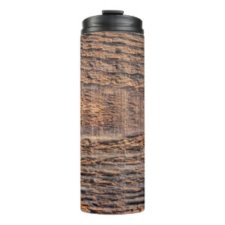 Top-View Textur aus altem Holz. abstrakt, alt, ant Thermosbecher