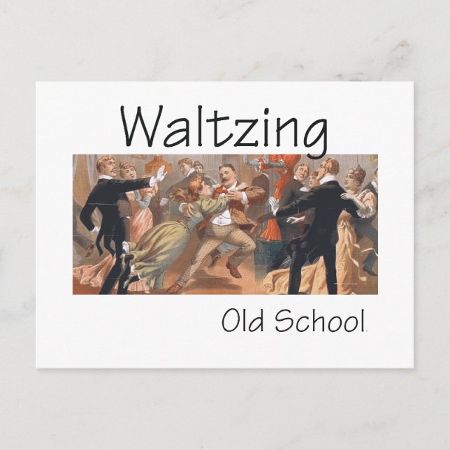 TOP Waltzing Old School Postkarte (Vorderseite)