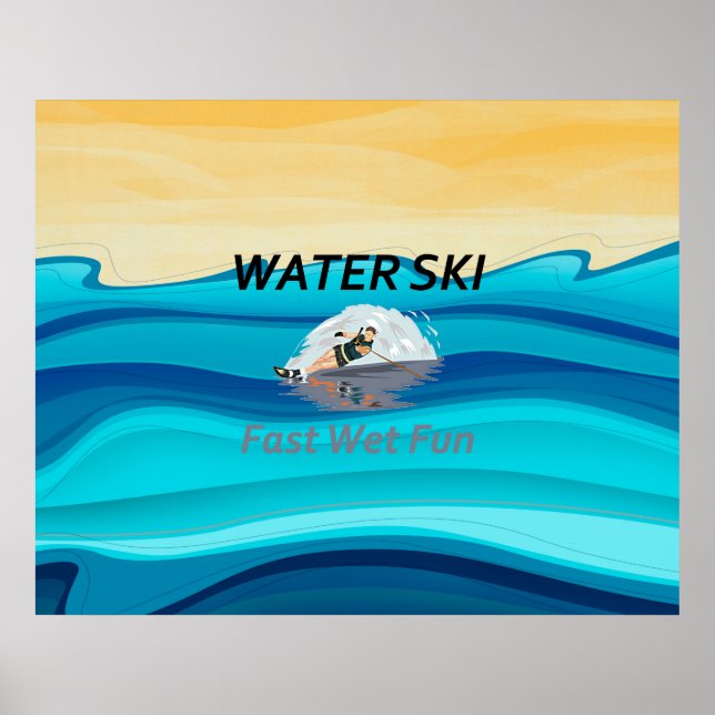 TOP-Wasserski Poster (Vorne)