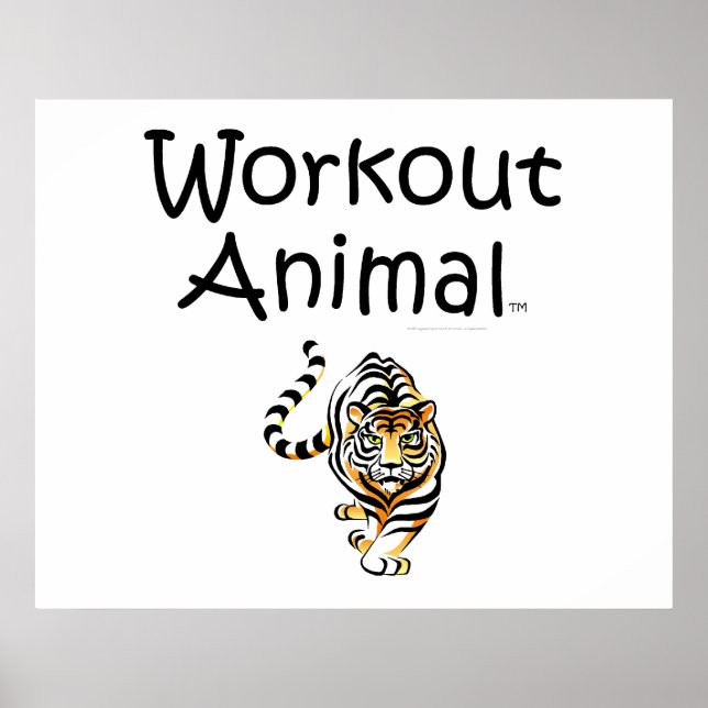 TOP Workout Animal Poster (Vorne)