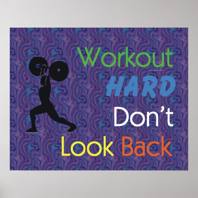 TOP Workout Hard Poster (Vorne)
