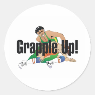 TOP-Wrestling-Grafik Runder Aufkleber
