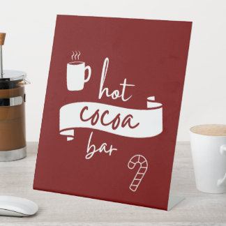 Top-Zeichen für die obere Cocoa-Bar Sockelschild