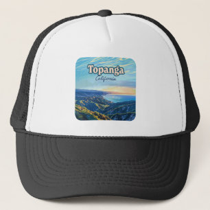 Topanga California Canyon Los Angeles Vintag Truckerkappe