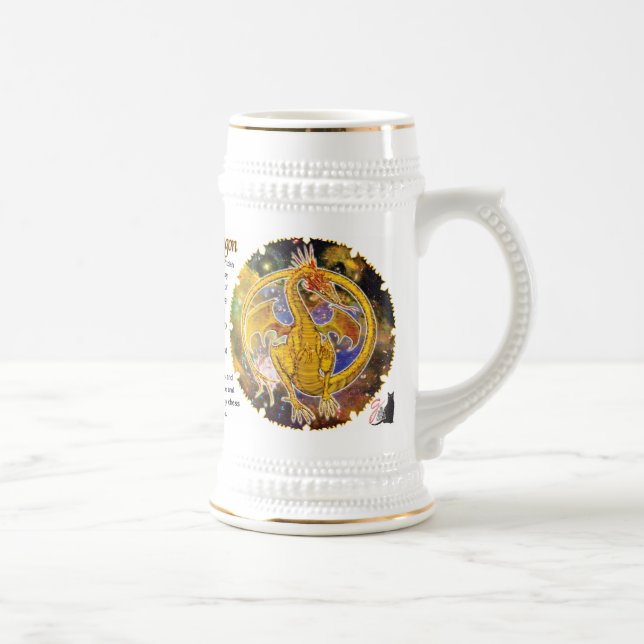 Topas Kosmischer Drache Bierglas (Rechts)