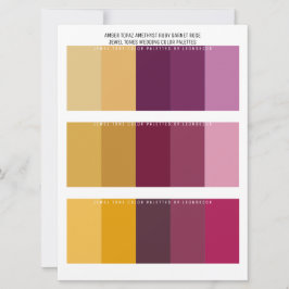 Topaz Amethyst Ruby Jewel Tone Wedding Colors