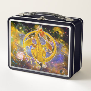 Topaz Cosmic Dragon Metall Brotdose