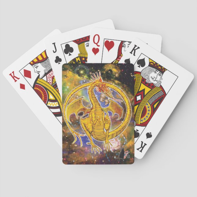Topaz Cosmic Dragon Spielkarten (Rückseite)