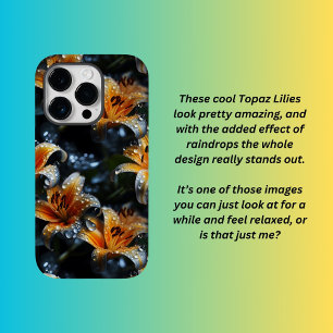 Topaz-Lilien Case-Mate iPhone 14 Pro Hülle