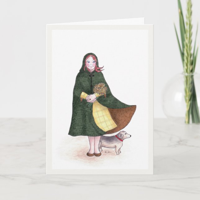 Topaz - November-Geburtstag für sie Karte (Vorderseite)