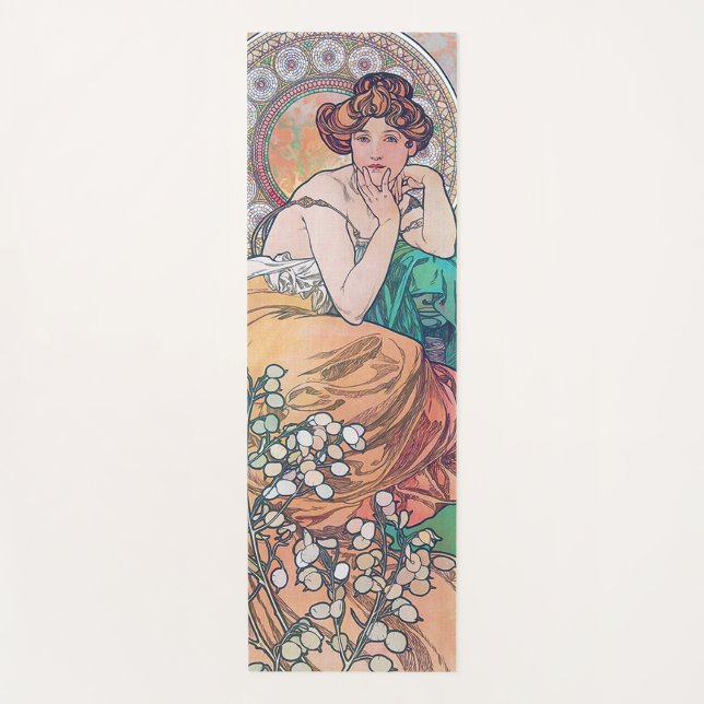 Topaz (Vier Juwelen), Alphonse Mucha Yogamatte (Vorderseite)