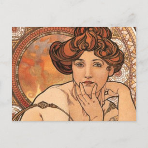 Topaz von Mucha Postkarte
