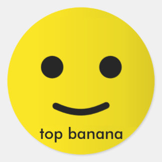 Topbanane Runder Aufkleber