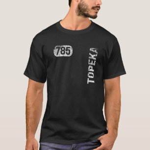 Topeka Kansas 785 Vorwahl Vintage Retro T-Shirt