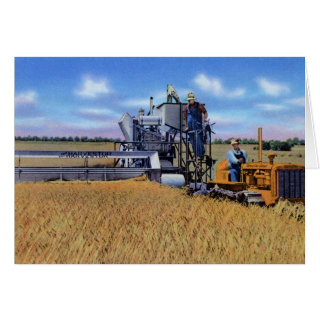 Topeka Kansas Harvesting Wheat (Vorderseite (Horizontal))