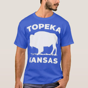 Topeka Kansas mit einem Amerikanischen Büffel T-Shirt