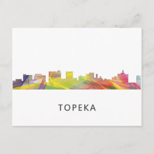 TOPEKA KANSAS SKYLINE WB1 - POSTKARTE