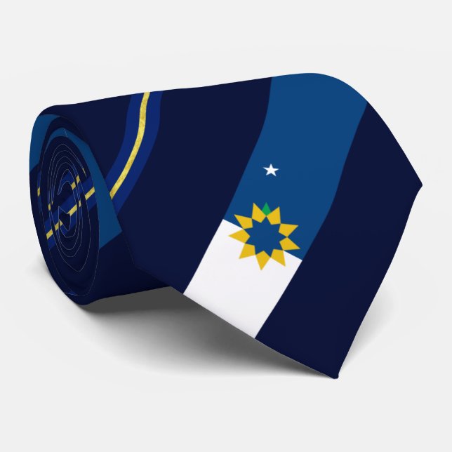 Topeka (Kansas) Stadtflagge Neck Tie Krawatte (Gerollt)