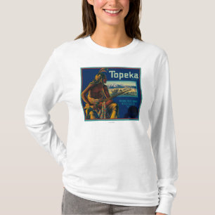 Topeka-Marken-Zitrusfrucht-Kisten-Aufkleber T-Shirt