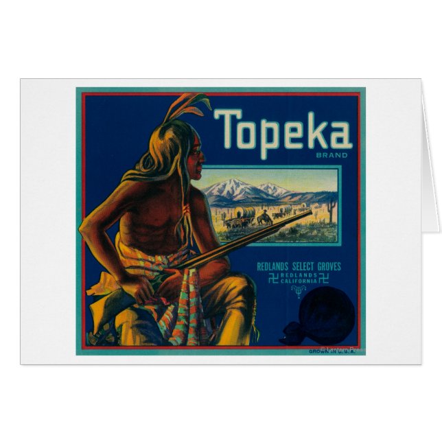 Topeka Marque Citrus Étiquette (Devant horizontal)