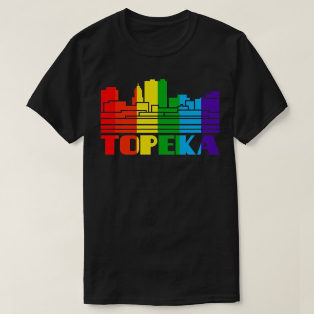 Topeka Pride Topeka LGBT-Geschenk LGBTQ-Supporter- T-Shirt (Design vorne)