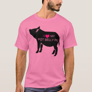 Topf-Bauch-Schwein-T - Shirt