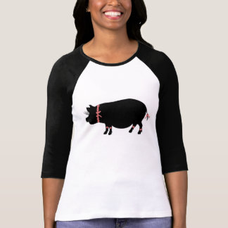 Topf Bellie Schwein-Mädchen T-Shirt