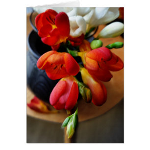 Topf mit Freesias