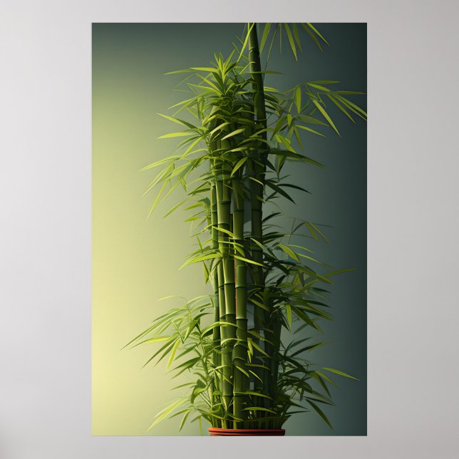 Topf Natural Lucky Bamboo Poster (Vorne)
