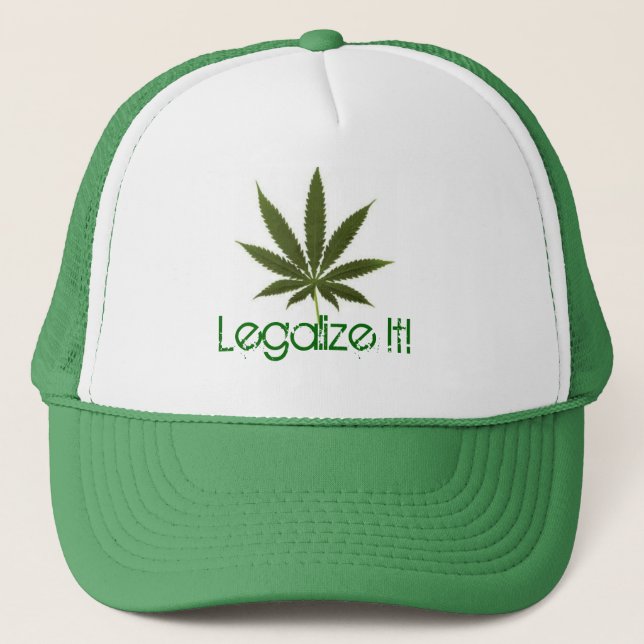 Topfblatt, legalisieren es! truckerkappe (Vorderseite)