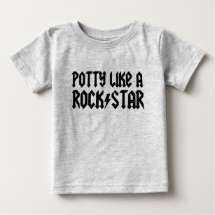 Töpfchen mögen einen Rockstar Baby T-shirt