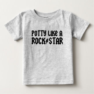 Töpfchen mögen einen Rockstar Baby T-shirt