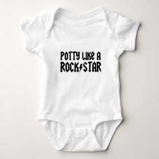 Töpfchen mögen einen Rockstar-Bodysuit Baby Strampler