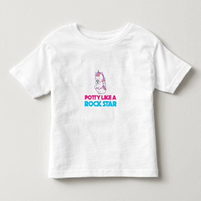 Töpfchen wie ein Rockstar Kleinkind T-shirt (Vorderseite)
