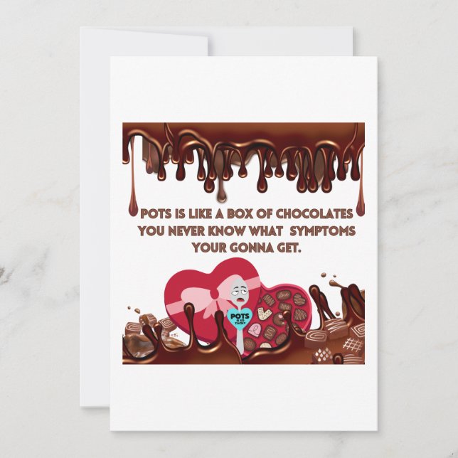 Töpfe sind wie Schokolade Einladung (Vorderseite)