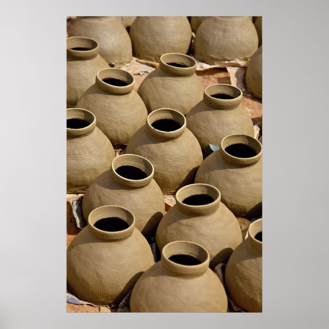 Töpferdorf, Aschanti-Region, Ghana Poster (Vorne)