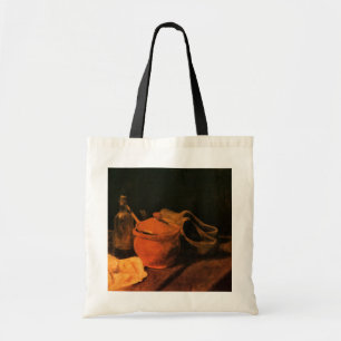 Töpferei, Flasche und Holzschuhe von Vincent van G Tragetasche