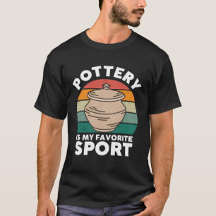 Töpferei ist mein Lieblingssport, Retro Sunset Art T-Shirt